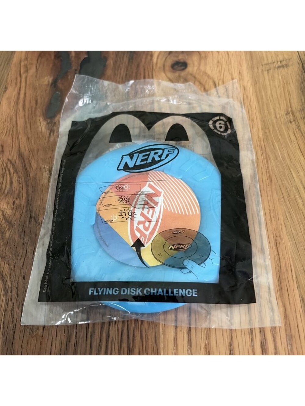 Nerff Mc Donalds Flying Disk Challenge Happy Meal Toy Sealed